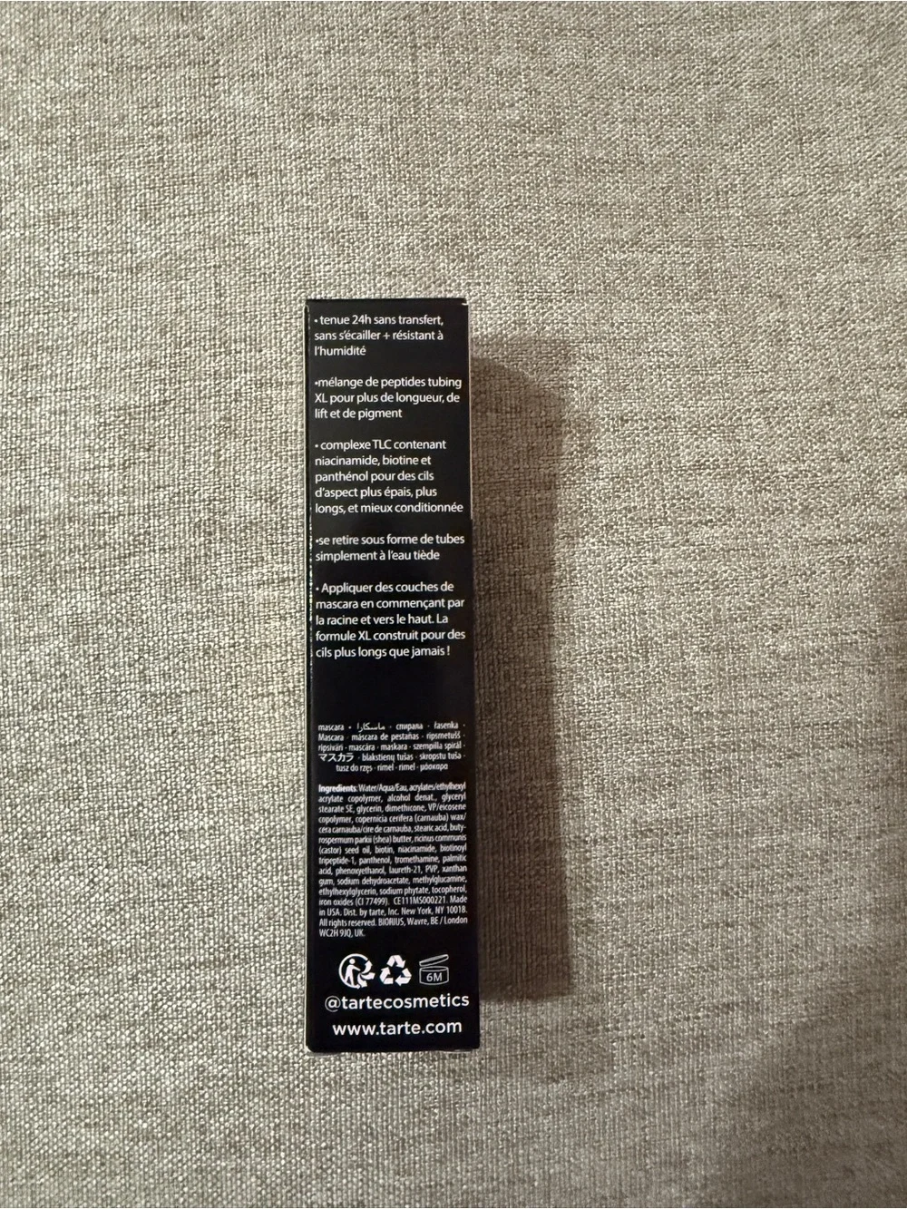 NIB tarte XL Tubing Mascara in Black